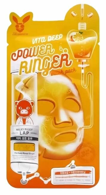 Elizavecca Маска для лица с витаминами Power Ringer Vita Deep Mask Pack, 23 мл