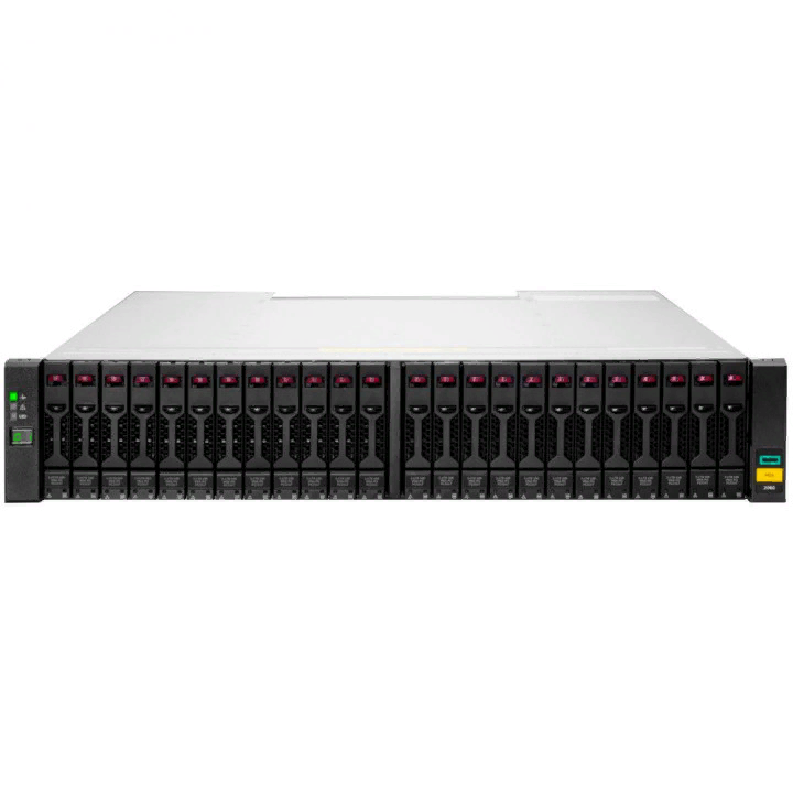 Система хранения данных HPE MSA 1060 12Gb SAS SFF storage (2U, up to 24x2,5"HDD; 2xSAS Controller (2 port miniSASHD per controller); 2xRPS)