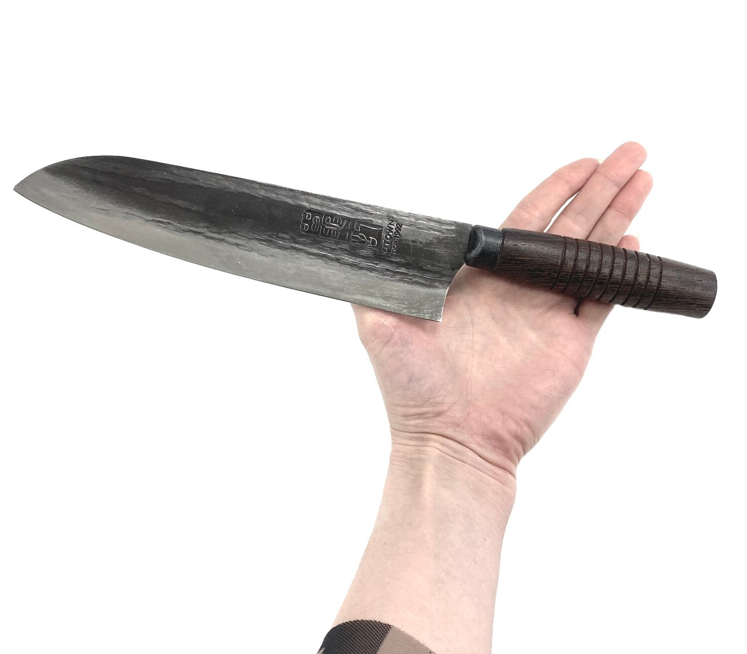 Кухонный нож Сантоку TuoTown HAI 20см сталь Aus-10 рукоять дерево венге H908008