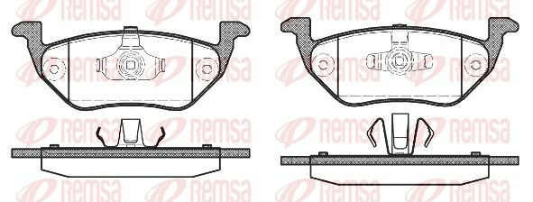 Колодки тормозные дисковые задние для Форд Эскейп 2 2007-2012 год выпуска (Ford Escape 2) REMSA 1125.00