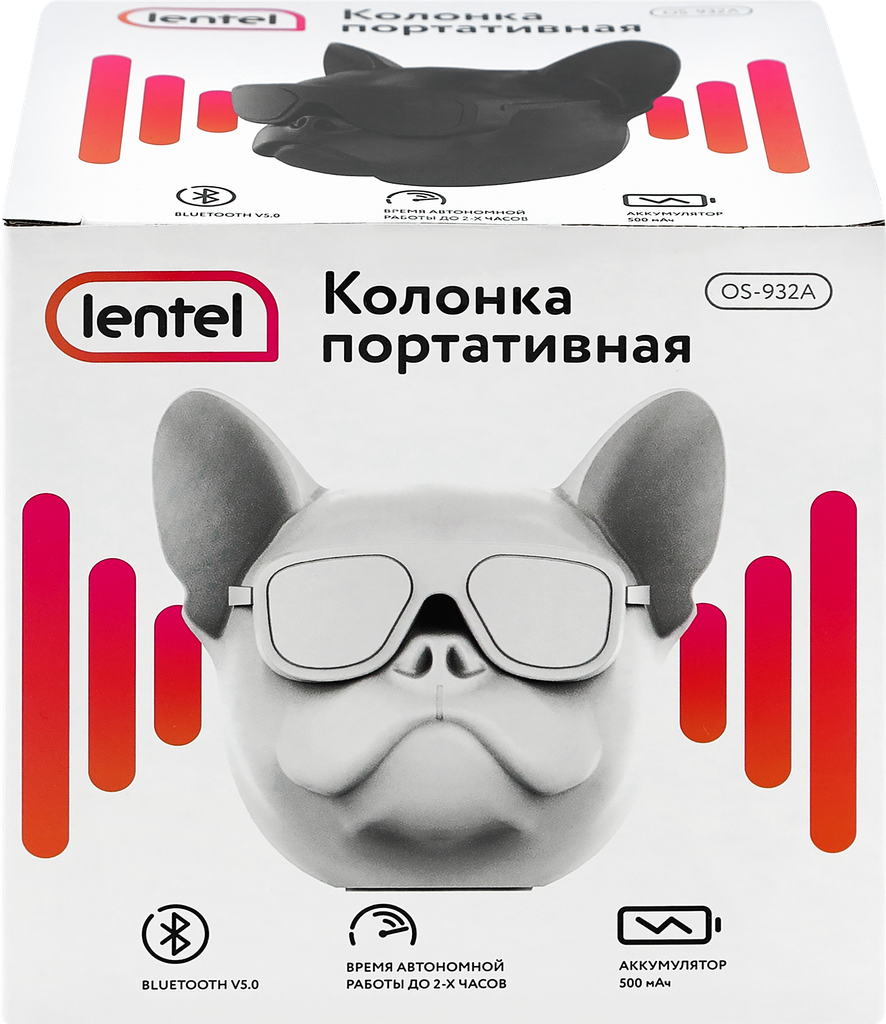 Колонка портативная LENTEL Собака, Арт. OS-932A