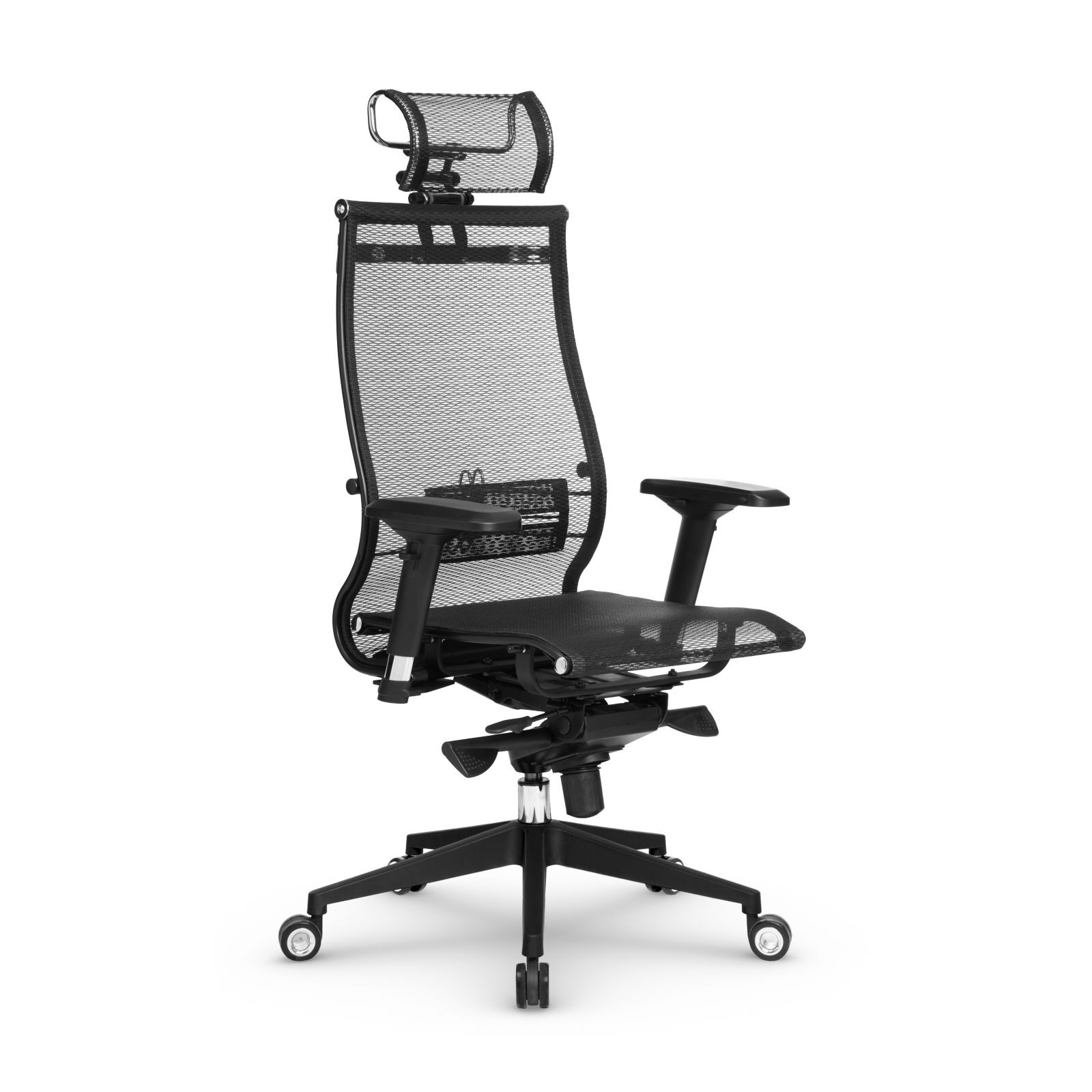 Компьютерное кресло METTA Samurai Black Edition офисное компьютерное обивка: сетка/текстиль(Черный)