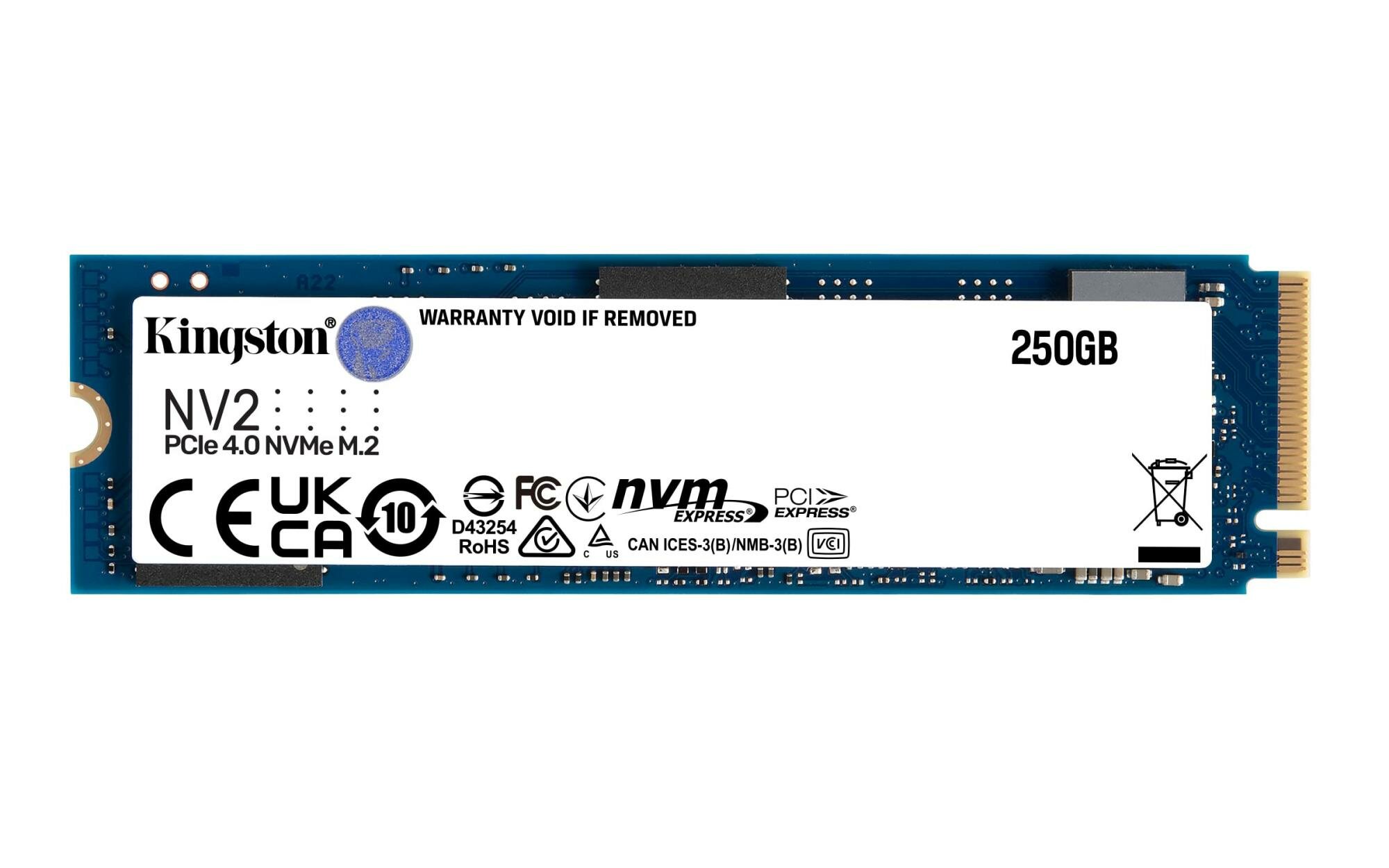 Накопитель SSD жесткий диск M.2 250GB NV2 SNV2S/250G Kingston