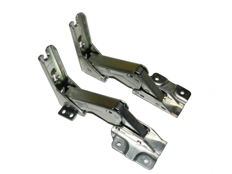 фото 0060857577 + 0060857578 - Комплект петель ф. SACA - ширниры встраиваемых холодильников (верхняя+нижняя) Haier