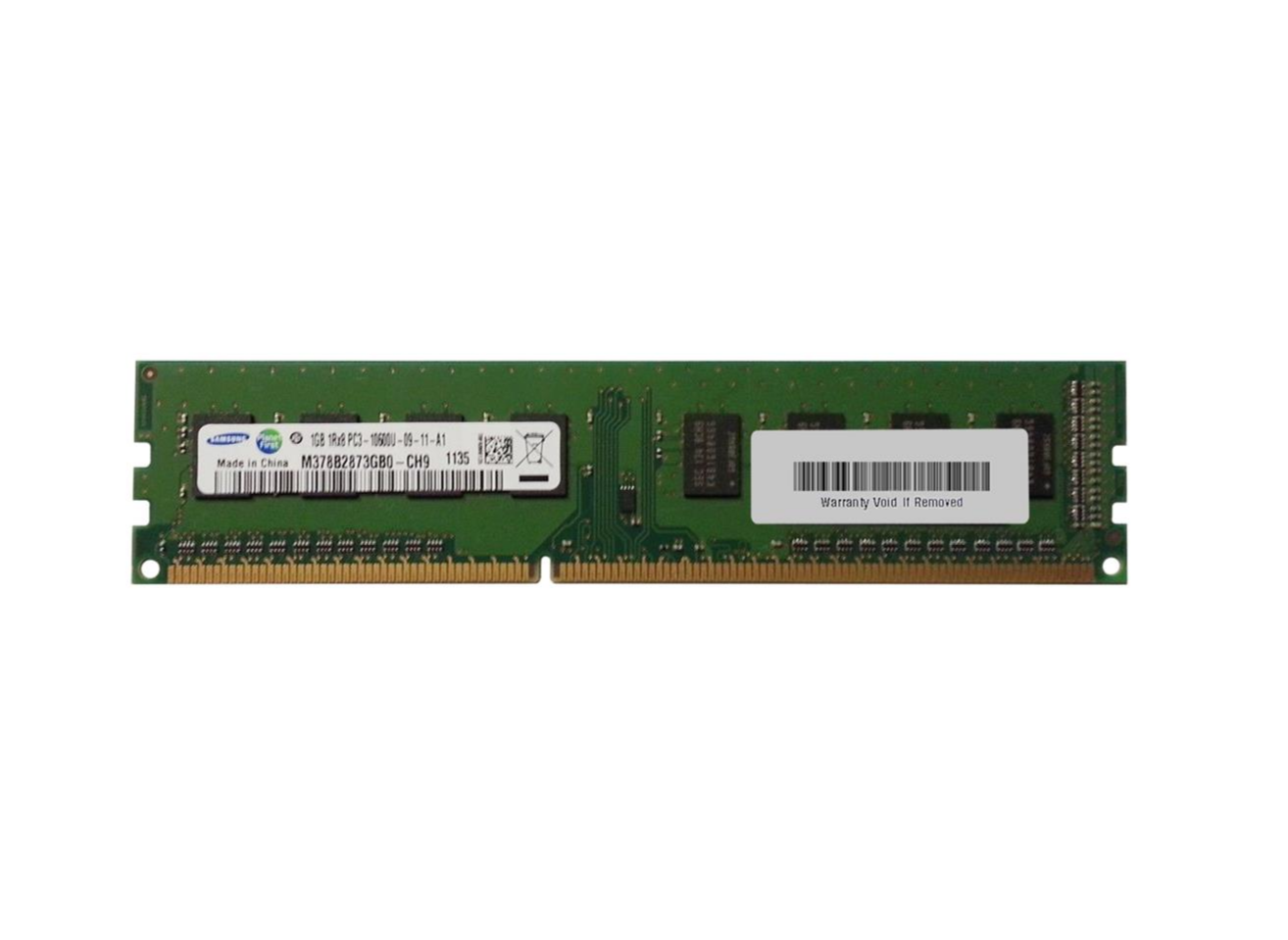 Оперативная память Samsung M378B2873GB0-CH9 (M378B2873GB0-CH9) DIMM DDR3 1 ГБ - DDR3 2 ГБx1 1333 МГц PC10600 9-9-27