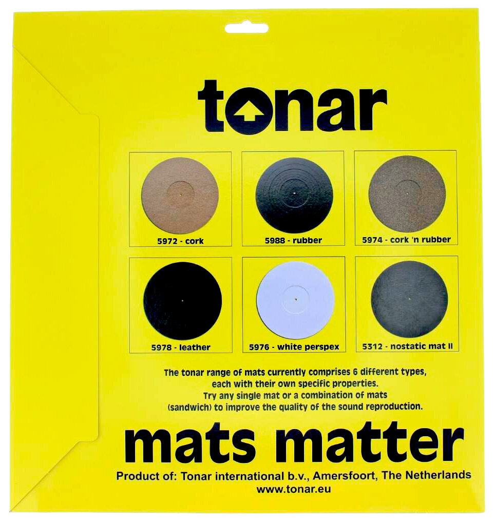 Мат для проигрывателя LP Tonar Black Leather Mat