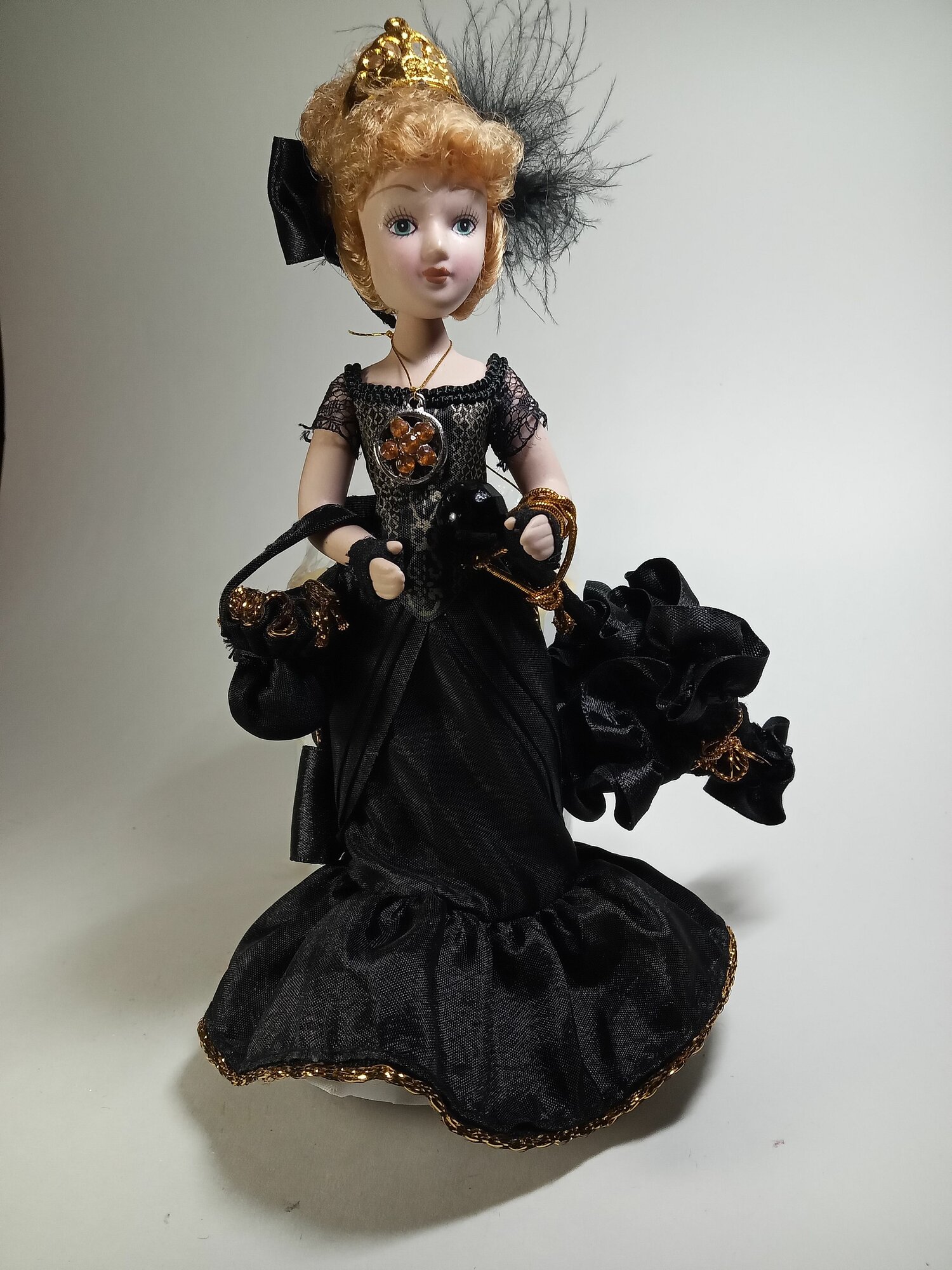 Кукла коллекционная Изабелла Арчер (Генри Джеймс "Женский портрет") доработка костюма