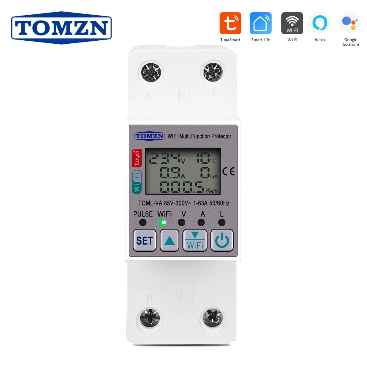 Умный счетчик энергии TOMZN 63A 110 В 220 В
