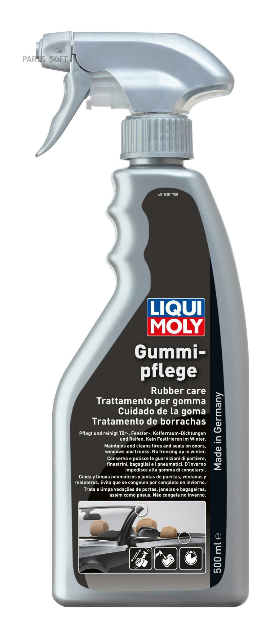 LIQUI MOLY Средство для ухода за резиной салона автомобиля Gummi-pflege 1538
