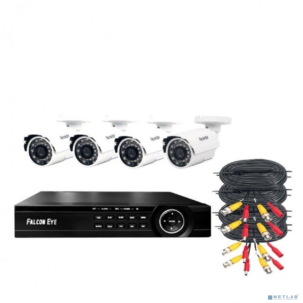 FALCON EYE Цифровые камеры Falcon Eye FE-1108MHD KIT SMART 8.4 Комплект видеонаблюдения. -ми канальный гибридный (AHDTVICVIIPCVBS) регистратор; Видеовыходы: VGA;HDMI; Видеовходы: 8xBNC;Разрешение записи до 1080N