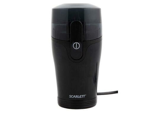 Кофемолка SCARLETT SC-4245 (чёрный), 130Вт, 8 чашек, 40 г, большая кнопка