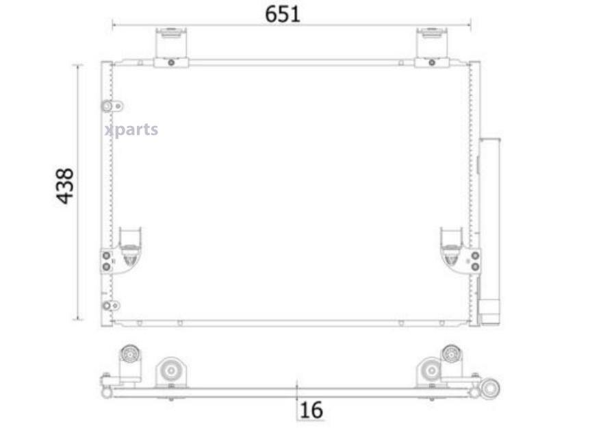 MAHLE AC929000S Конденсатор кондиционера