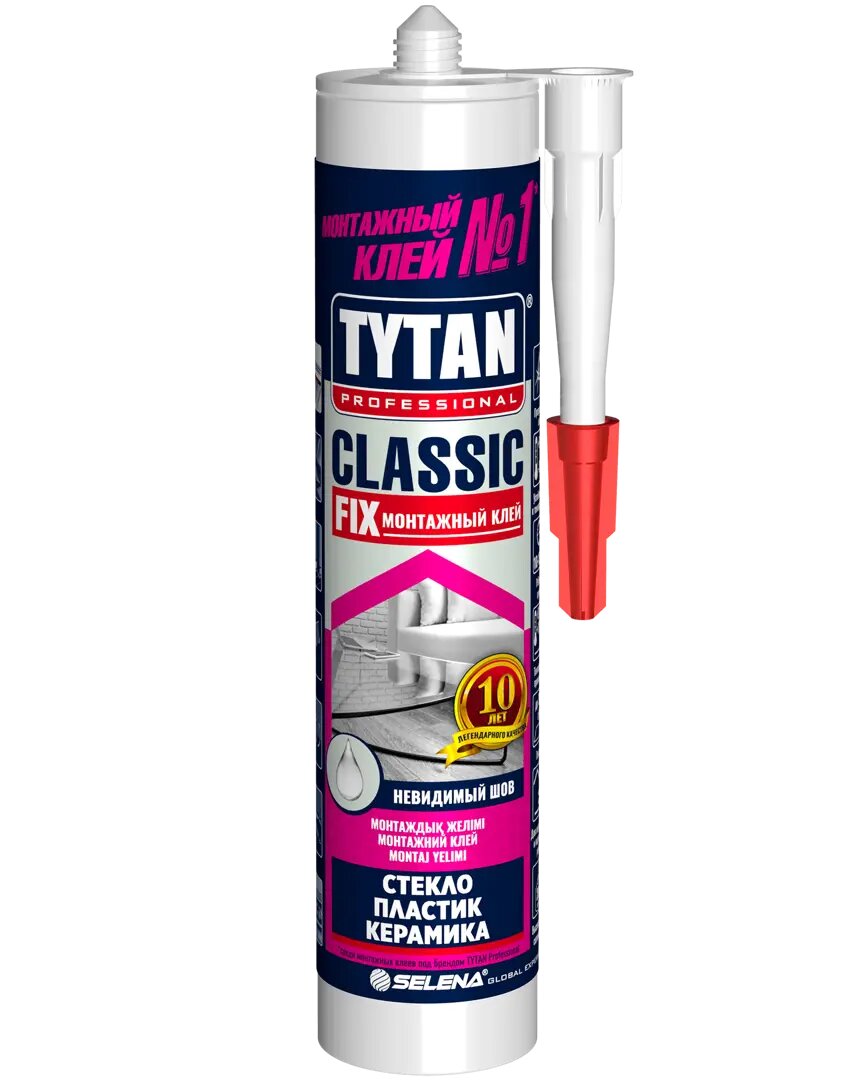 Клей монтажный Tytan Classic Fix 280 мл прозрачный