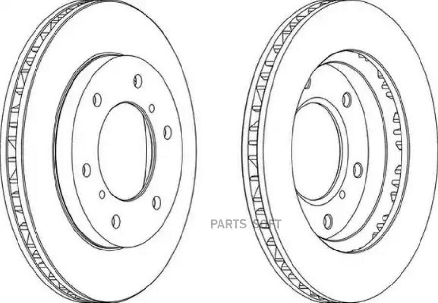 Торм.диск пер.вент.[290x26] 6 отв. FERODO / арт. DDF1384 - (1 шт)