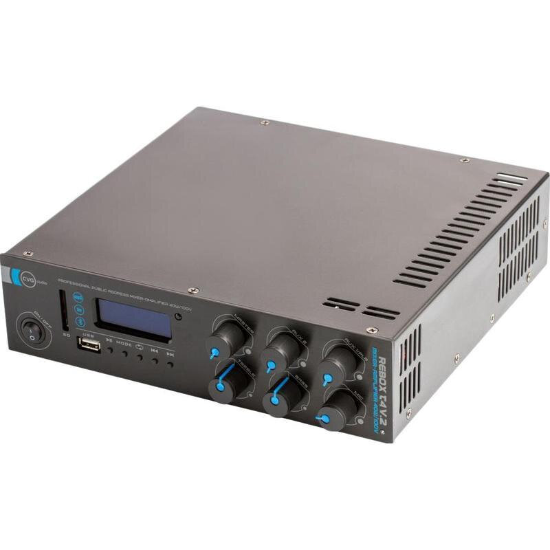 Усилитель микшер CVGAUDIO ReBox T4 40W/100V MIC in MP3/FM/BLUETOOTH