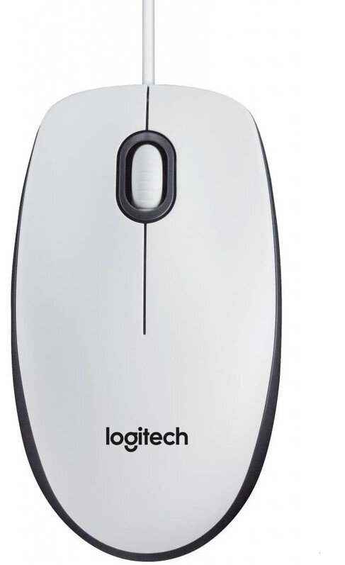 Мышь проводная Logitech M100 (910-006764) белая