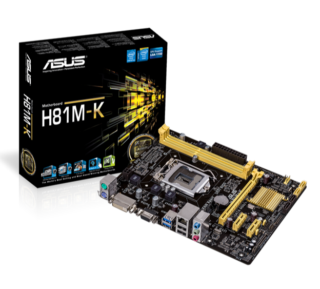 Материнская плата ASUS H81M-K (Intel H81, LGA1150, mATX, DDR3)