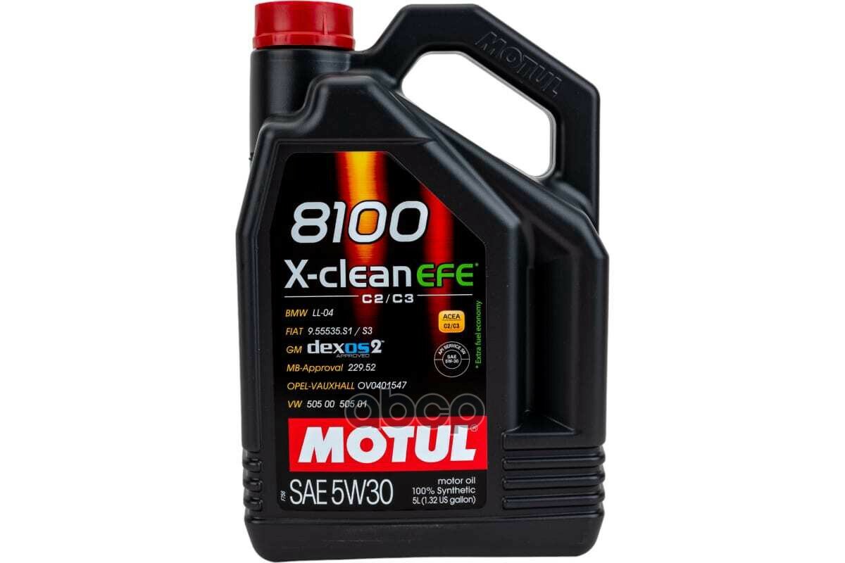 MOTUL Моторное Масло Motul 8100 X-Сlean Efe 5W-30 5Л (109471) 111688