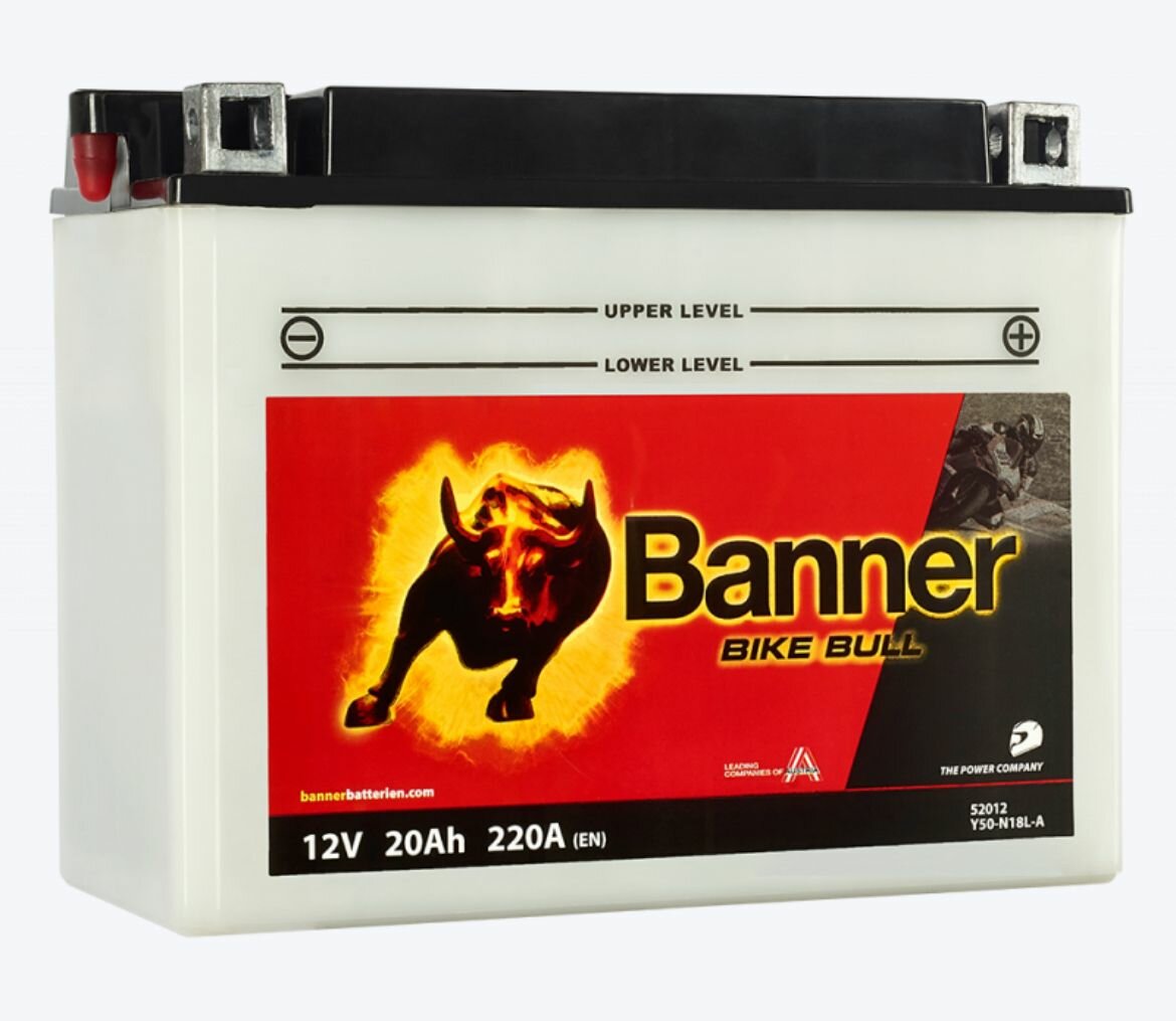 Аккумуляторная батарея BANNER BIKE Bull 20+элект Y50-N18L-A 205х90х162