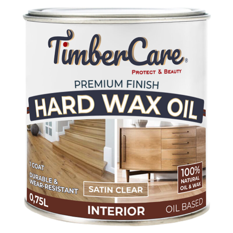 Масло TimberCare Hard Wax Oil (Тимберкейр Хард Вакс Ойл) 0.75л. матовый