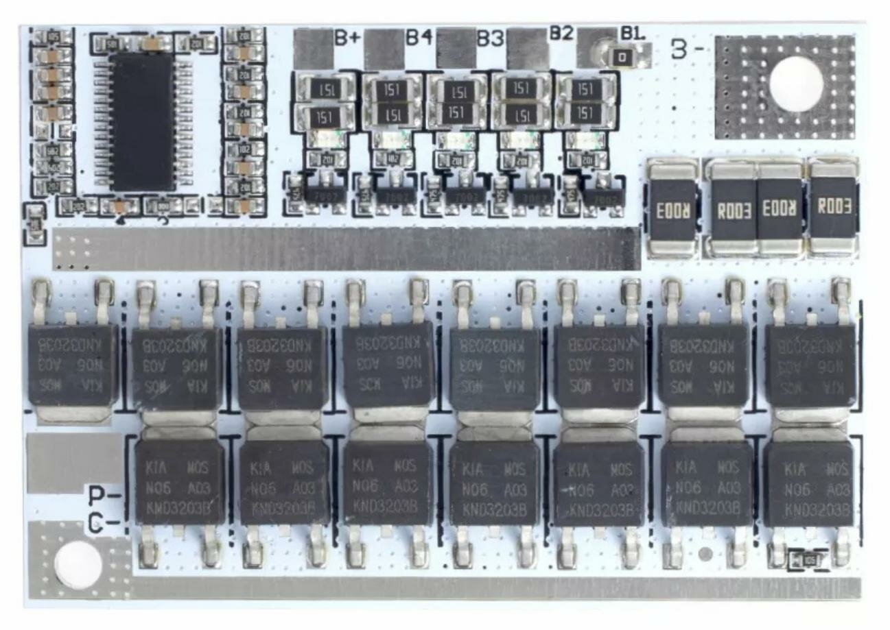 BMS-контроллер 4S/100A для Li-Ion ячеек 16.8V 18650 26650.