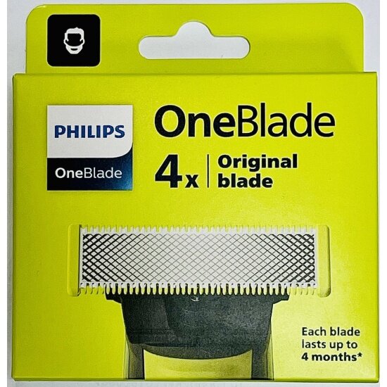 Сменные лезвия Philips QP240/50 для бритв OneBlade и OneBlade Pro, 4 шт.