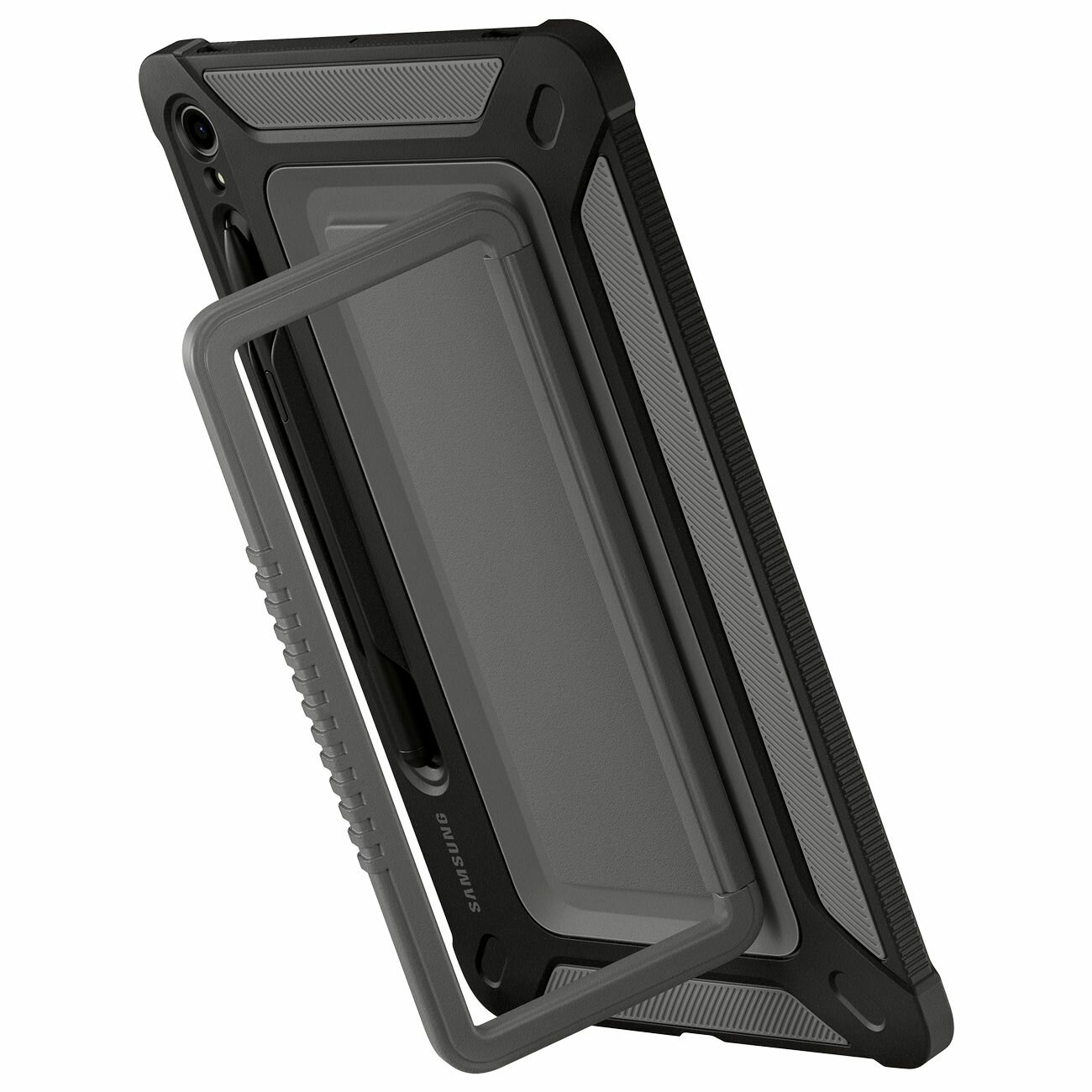 Чехол-крышка Samsung Outdoor Cover, для Samsung Galaxy Tab S9, титан (ef-rx710cbegru) - фото №2