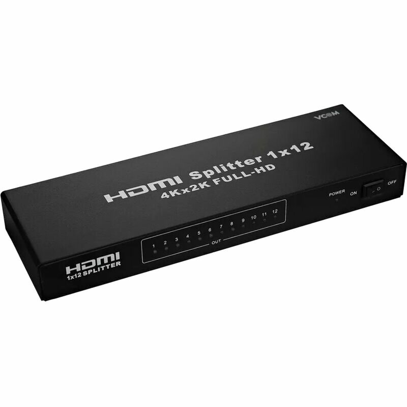 Разветвитель VCOM HDMI F/12 x HDMI F (DD4112)