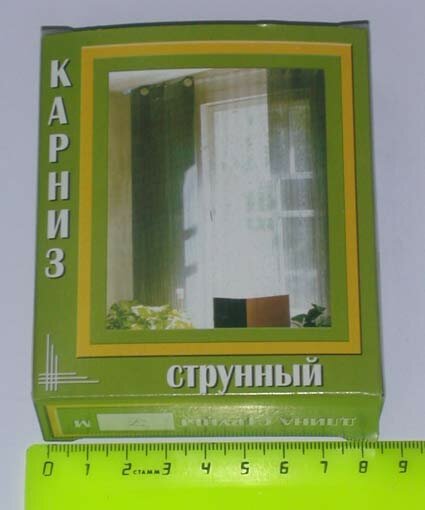 Карниз-струна Comfort Factor Металл 9 м в коробке 75 шт (000000904)