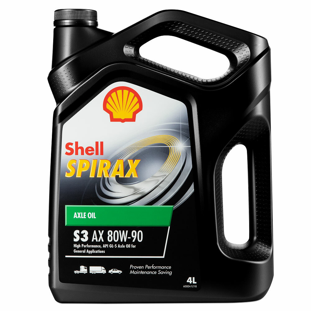 Масло трансмиссионное Shell Spirax S3 AX 80W90 (4л) SHL-S3AX80W90-4L