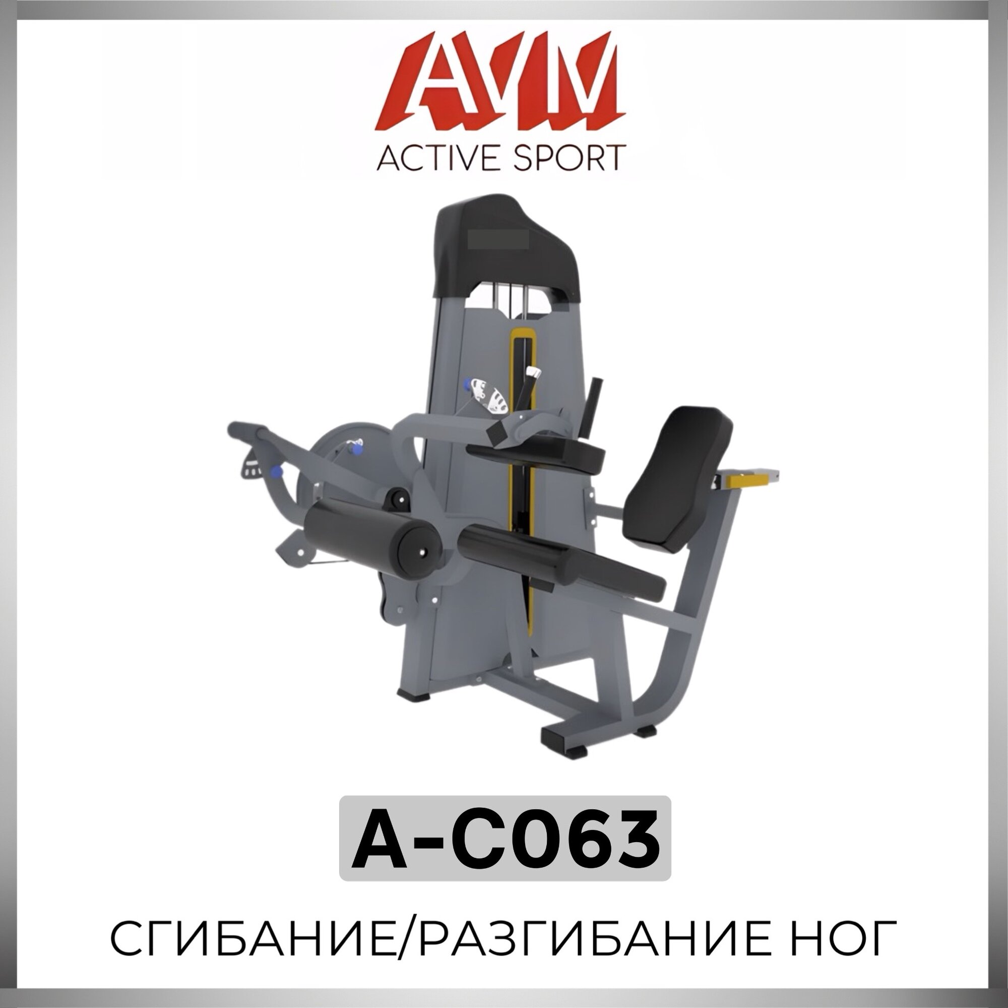 Профессиональный силовой тренажер для зала Сгибание/Разгибание ног AVM A-C063