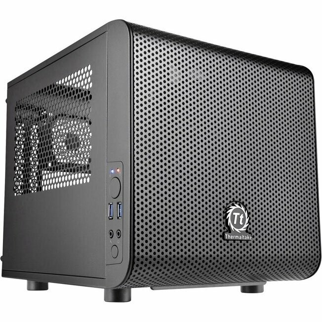 Корпус THERMALTAKE Core V1 black Mini-ITX CA-1B8-00S1WN-00 Window