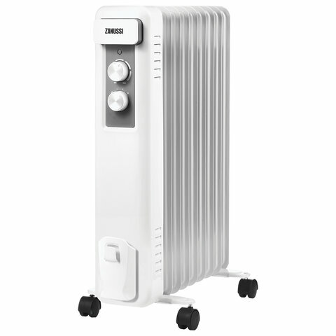 Обогреватель масляный ZANUSSI ZOH/CS-09W, 2000Вт, 9 секций, белый, НС-1165963