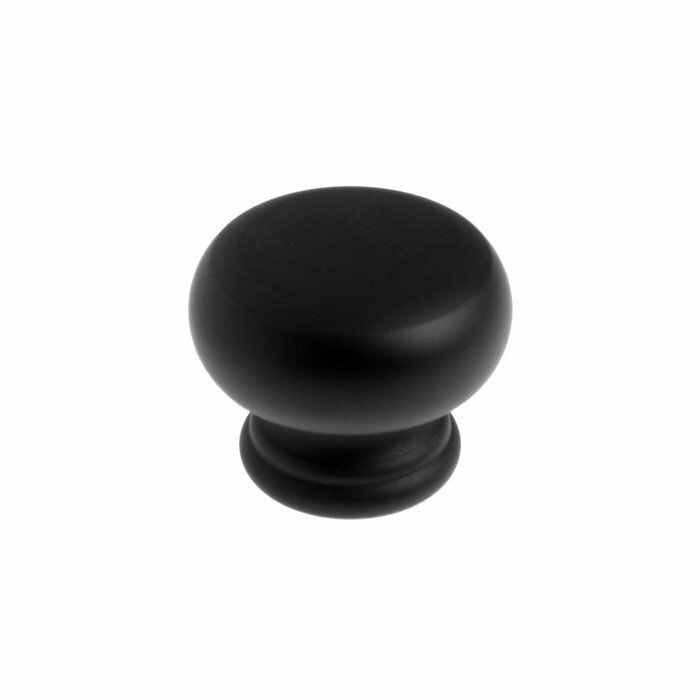 Ручка-кнопка CAPPIO, d=38 мм, вес 60 г, цвет чёрный (комплект из 4 шт) - фотография № 1