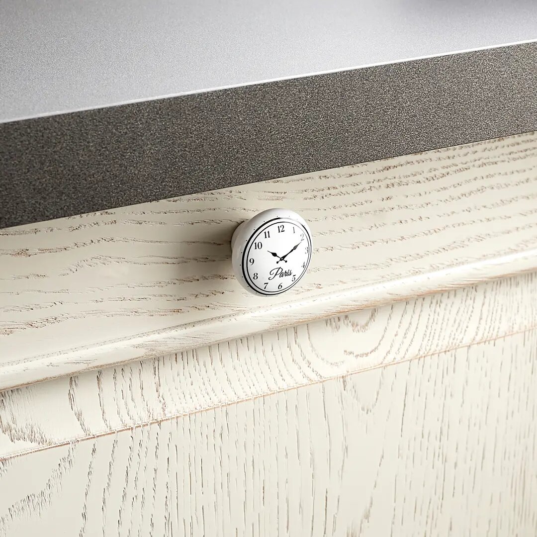 Ручка-кнопка мебельная Inspire Clock 395 мм, цвет белый, 2 шт. - фотография № 5