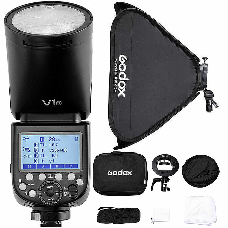 Вспышка Godox V1S + Софт Godox 80 для Sony