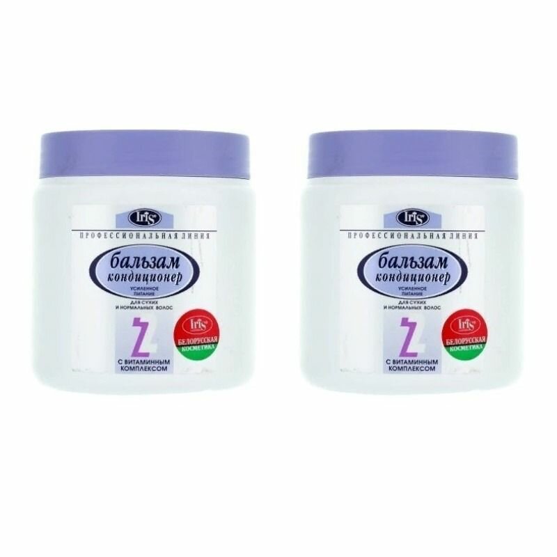 Iris Бальзам-кондиционер для волос №2 Усиленное питание, с витаминным комплексом , 500 мл, 2 шт