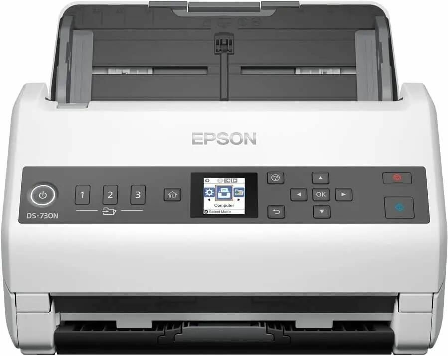 Сканер Epson WorkForce DS-730N белый [b11b259401/b11b259502]