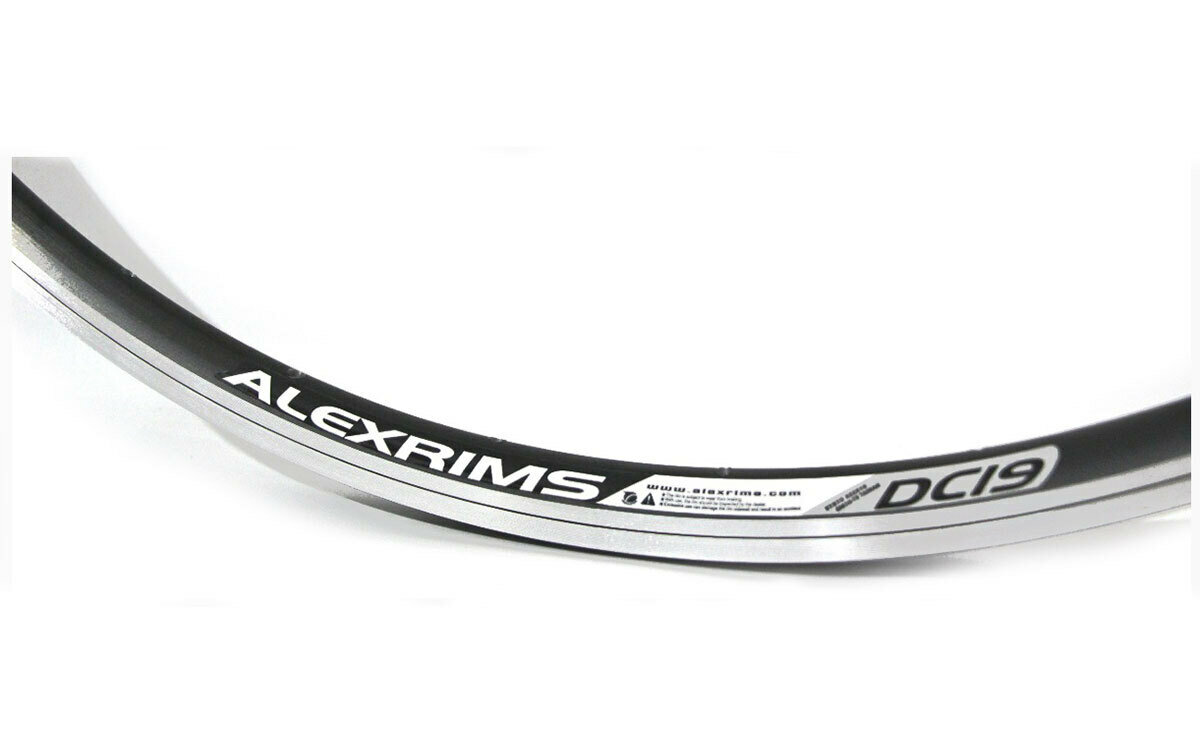 Обод 26" ALEXRIMS алюминиевый, двойной, 36H, фрезерованный, индикатор износа, 559х16/22х19мм, F/V, анодированный, черный