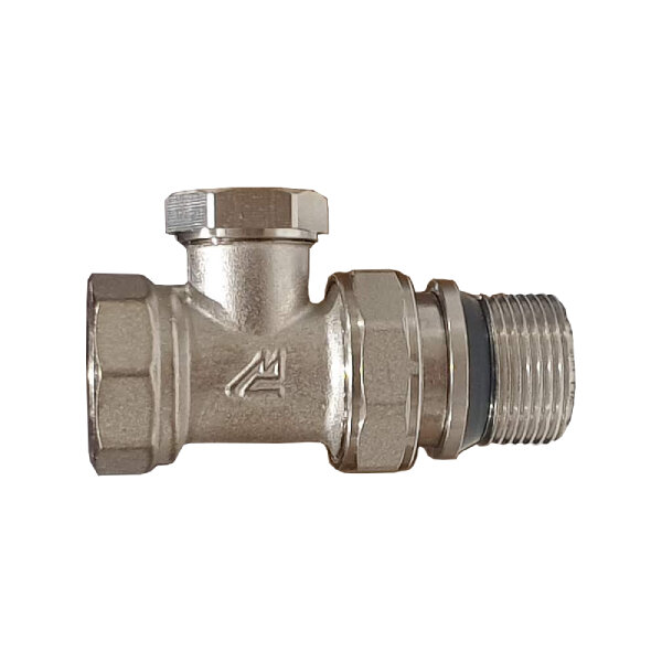 фото Клапан запорный радиаторный прямой с уплотнительным кольцом 3/4 MC THERMA Q