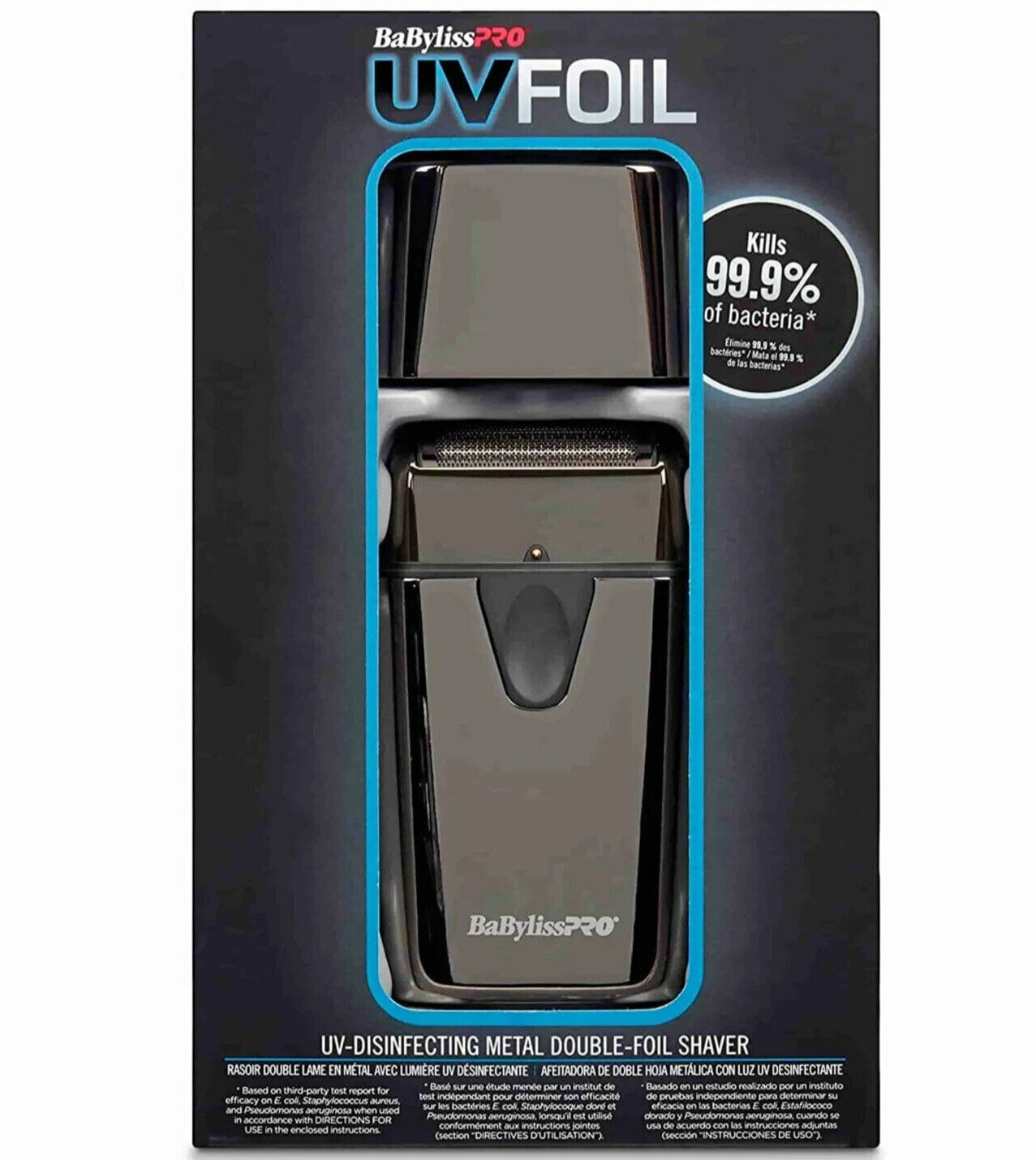 Шейвер бритва С двойной сеткой BABYLISS UV FOIL SHAVER DOUBLE FOIL - фотография № 7