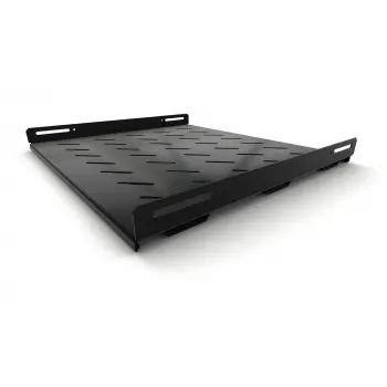 фото Полка Hyperline (TSH3H-450-RAL9005) стационарная усиленная, глубина 450 мм, с боковым креплением, нагрузка до 100 кг, для шкафов серии TTB, TTR,