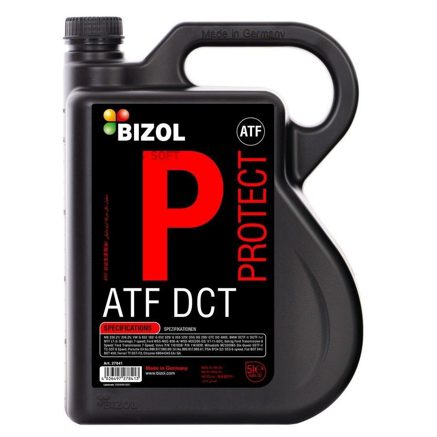 BIZOL 27841 Масло трансмиссионное BIZOL 5л ATF Protect ATF DCT (двойное сцепление)