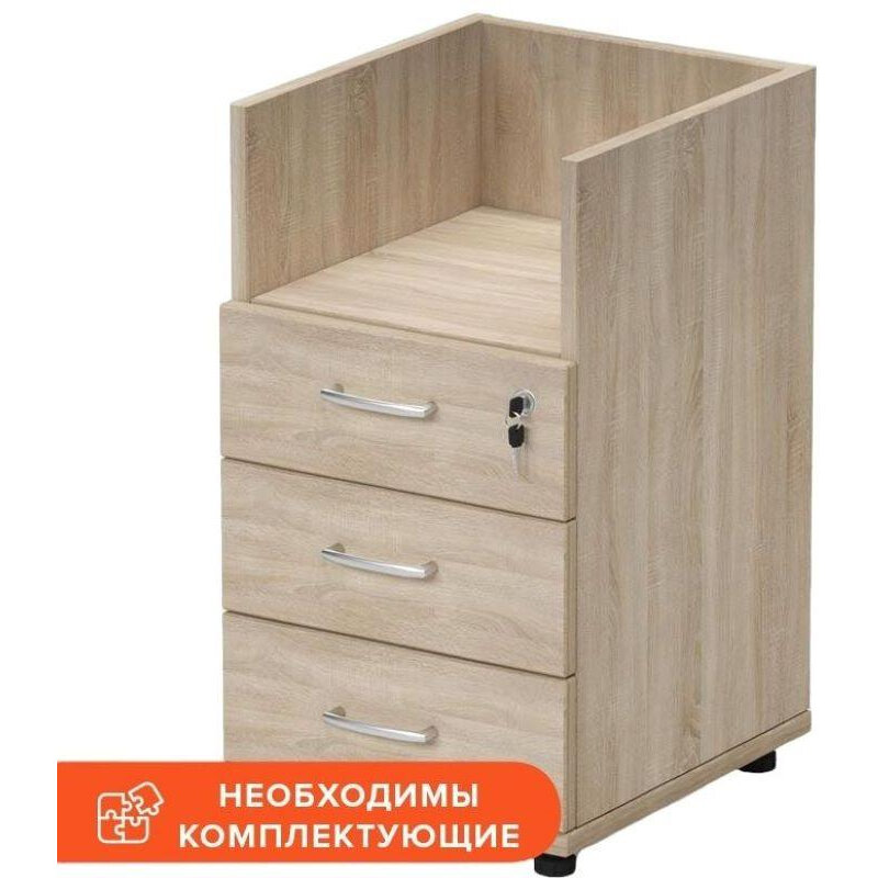 фото Тумба приставная Мебель Easy One 913922 дуб сонома (091)