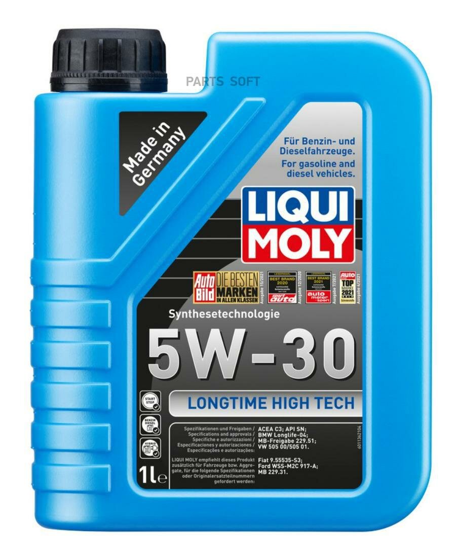 LIQUI MOLY 9506 НС-синт. мот. масло Longtime High Tech 5W-30 CF/SN C3 1л 9506