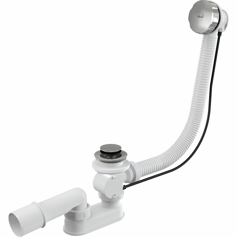 Трубный (коленный) сифон для ванны Alcadrain A55K-80