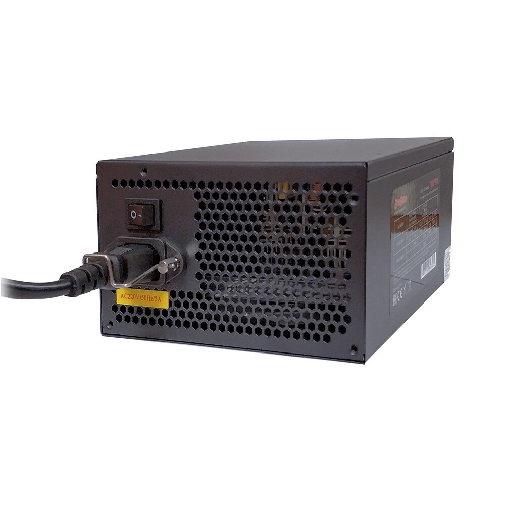 Блок питания Exegate EX260638RUS-S 400PPE ATX SC black APFC 12cm 24p+4p PCI-E 3*IDE 5*SATA FDD + кабель 220V с защитой от выдергивания