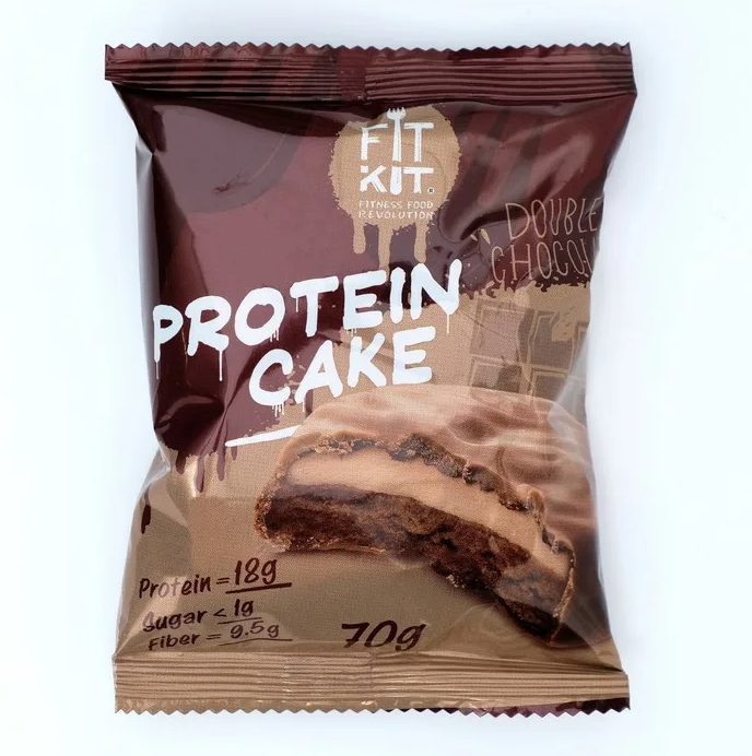 Fit Kit Protein Cake 70 г (Двойной шоколад)