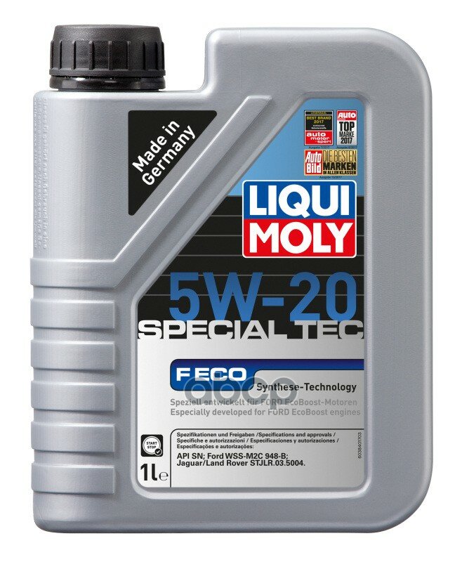 LIQUI MOLY Liquimoly 5W20 Special Tec F Eco (1L)_Масло Моторное ! Синт Api Sn Ford Wss-M2c 948-B