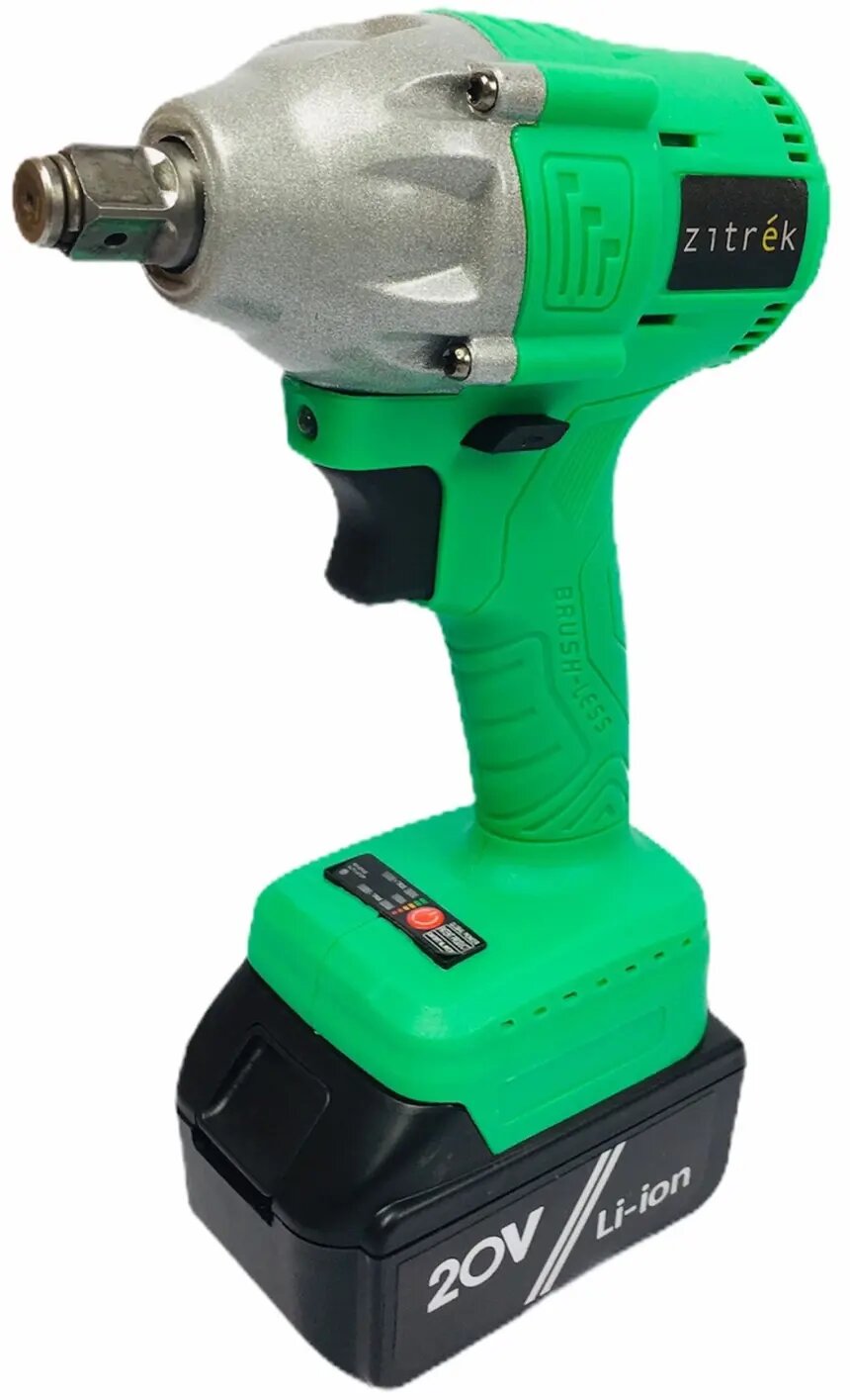 Гайковерт аккумуляторный ударный аккумуляторный ударный Zitrek Crusher 20-Li, 20 В Li-Ion 1x4 Ач, 200 Нм